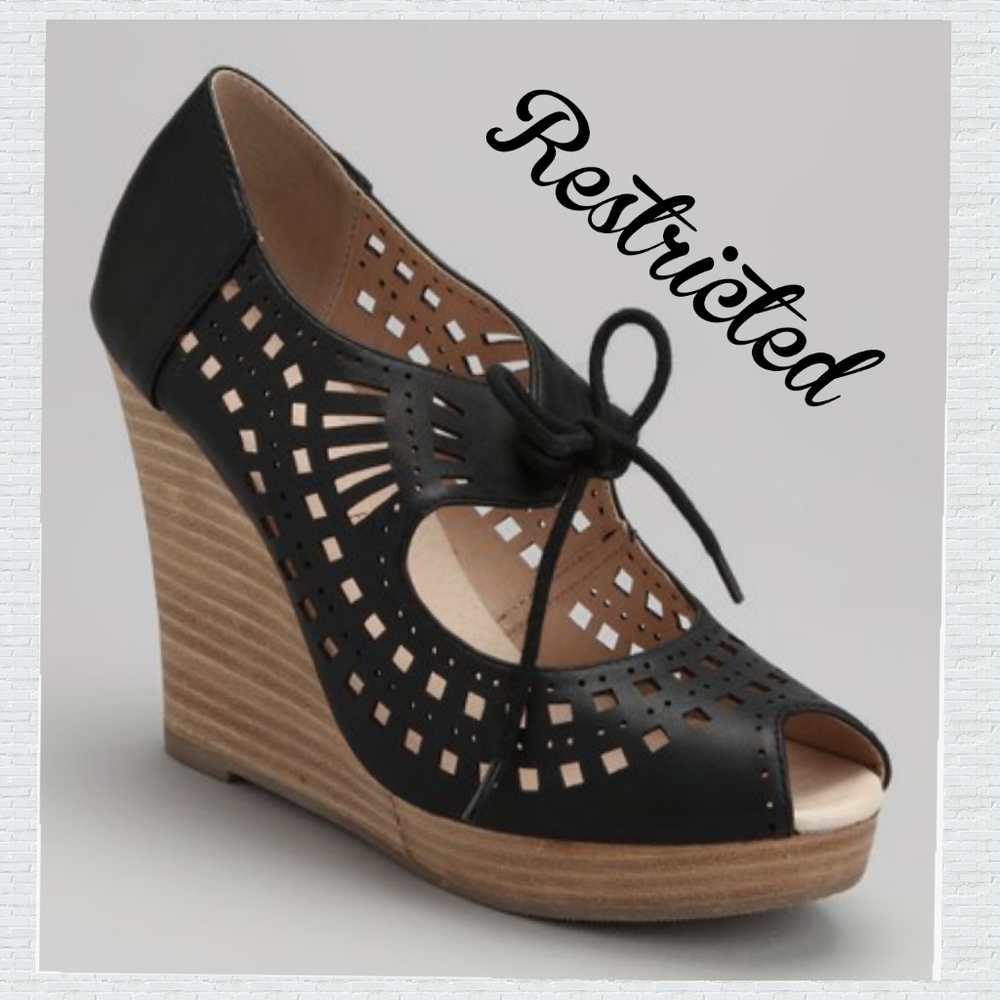 Restricted Mikie Peep Toe Wedge